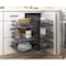Hardware Resources Extra Black Nickel Baskets for 15" STORAGE WITH STYLE Blind Corner Organizer SWS-BCBAS15BN - alternate 2